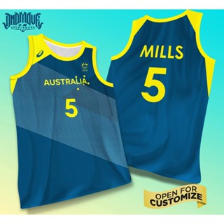 เสื้อกีฬาบาสเก็ตบอล ทีม AUSTRALIA โอลิมปิก