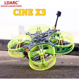 Ldarc CINE X3 โดรนแข่งรถดิจิทัล FPV 148 มม. 3 นิ้ว TF411 FC TE30A ESC MISS 15055 3800KV GF D76