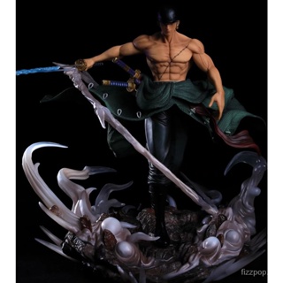 [Spot quick delivery] 2020 new one piece three knife flow double-headed fantasy big Solon statue scene model boxed hand-made