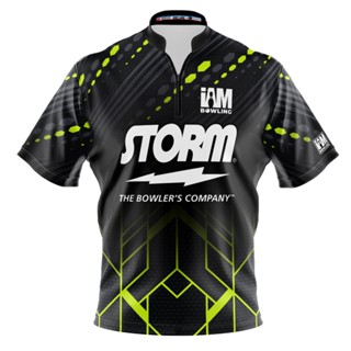 Storm เสื้อโปโล แขนสั้น พิมพ์ลายโบว์ลิ่ง DS 1532-ST 3D