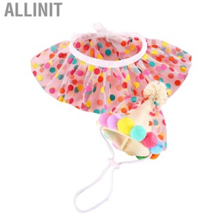 Allinit Pet Birthday Hat and Bid  Colorful Exquisite Easy To Wear Decorations Lovely for Cats Camping