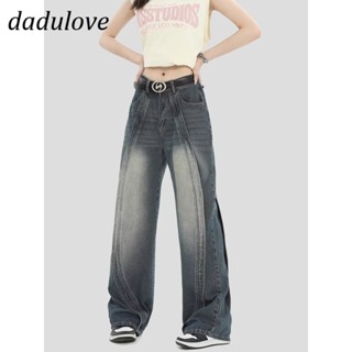 DaDulove💕 New American Ins High Street Retro Jeans Niche High Waist Wide Leg Pants Large Size Trousers