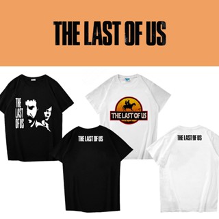 เสื้อยืดแขนสั้นลําลอง คอกลม ผ้าฝ้าย ระบายอากาศได้ดี พิมพ์ลาย The Last of US แฟชั่นฤดูร้อน สําหรับผู้ชาย และผู้หญิง