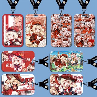 Klee card sleeve Blossoming Starlight Genshin Impact Name tag ACGN key rings/chains anime Transparent shell animation  protective case