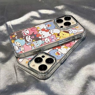 Sanrio เคสโทรศัพท์มือถือนิ่ม กันกระแทก ลายซานริโอ้ เรียบง่าย สําหรับ Iphone Apple 12 plus 1314pro 7 8max 11 KLJ3