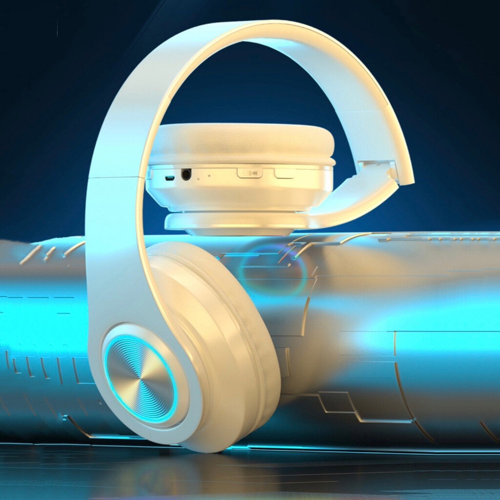 หูฟังบลูทูธครอบหู หูฟังไร้สาย เล่นเกม/ฟังเพลง บลูทูธ5.0 เสียง4Dลดเสียงรบกวน เสียบแมมได้ ชาร์จUSB ใช้ได้ทั้งคอมและมือถือ