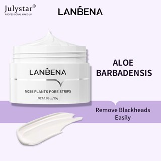 JULYSTAR Lanbena Blackhead Acne Nasal Mask Pore Strips Peeling Black Mask Exfoliating Acne Unisex ทำความสะอาดผิวอย่างล้ำลึก