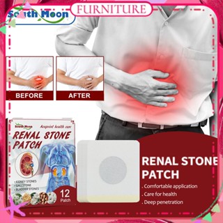 ♕ South Moon Renal Stone Patch บรรเทาอาการปวดไตที่เกิดจากนิ่ว แพทช์อ่อน ๆ การรักษาด้วยสมุนไพรธรรมชาติ ผลิตภัณฑ์ดูแลร่างกาย 12 ชิ้น FURNITURE