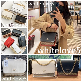 Klare Crossbody In Blocked Signature Canvas 1424 90400 90635 91019 91174 91019 ผู้หญิง COAC H กระเป๋าสะพายข้าง