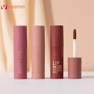 Beauty Glazed 12 Color Non-stick Cup Lip Mud ลิปกลอส ลิปสติก veemm