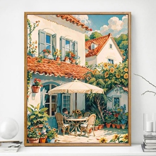 Lora PB2 ภาพวาดสีน้ํามันดิจิทัล รูปดอกทานตะวัน ขนาด 40 * 50 ซม. diy สําหรับตกแต่งบ้าน