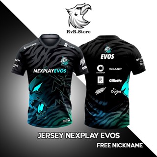 เสื้อกีฬาแขนสั้น ลาย NEXPLAY EVOS 2023 GAME ML PUBG