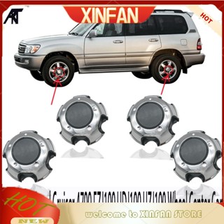 Xinfan ฝาครอบดุมล้อรถยนต์ สําหรับ Toyota Land Cruiser 4700 FZJ100 HDJ100 UZJ100 C188 4 ชิ้น ต่อชุด