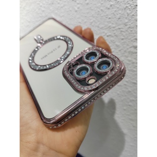 ส่งจาก กทม Luxury Diamond Magnetic Case🔥เคสสำหรับไอโฟน🔥iPhone 13 ทุกรุ่น Pro Max 🔥ฟรุ้งฟรุ้ง หรูหรามาก