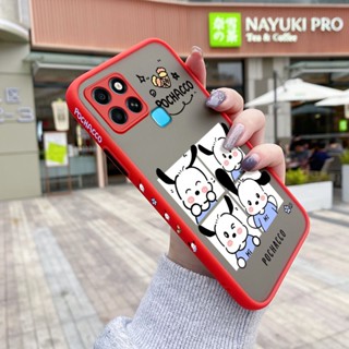 เคสซิลิโคนใส ขอบสี่เหลี่ยม กันกระแทก ลายการ์ตูน Pochacco น่ารัก สําหรับ Infinix Smart 6 HD Smart 6 Plus