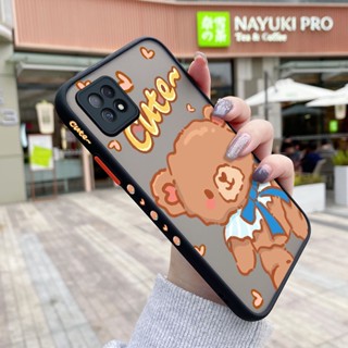 เคสโทรศัพท์ ซิลิโคนนิ่ม ใส กันกระแทก ลายหมี แฟชั่น สําหรับ OPPO A72 5G A73 5G A53 5G