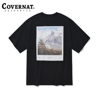 Covernats เสื้อยืดแขนสั้น พิมพ์ลายโมโนแกรม COVERNAT แฟชั่นฤดูร้อน