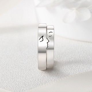 One Kiss, Love, Couple, Ring, and Girls New One Pair Style, Small Design, Opening Adjustment, Gift, Girlfriend Jewelry, Ring