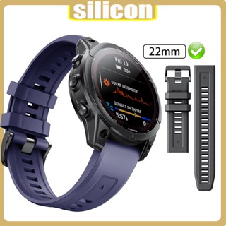 Lereach สายนาฬิกาข้อมือซิลิโคน พลังงานแสงอาทิตย์ 22 มม. แบบเปลี่ยน สําหรับ Garmin Approach S60 S62 S6 S5 S20 Descent G1 G1