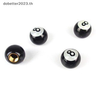 [DB] จุกวาล์วลมยางล้อรถยนต์ รถบรรทุก จักรยาน "Pool 8 Ball" 4 ชิ้น [พร้อมส่ง]