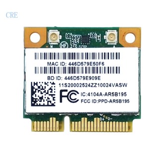 การ์ดไร้สาย CRE AR5B195 AR9285 Half Mini PCI-E WiFi สําหรับแล็ปท็อป G580 G780 Y480 Y580