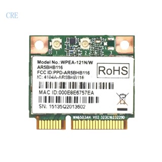 Cre อะแดปเตอร์การ์ด Wifi ไร้สาย AR5BHB116 Mini PCI-E 2 4Ghz 300Mbps + 5Ghz 300Mbps รุ่น AR9382