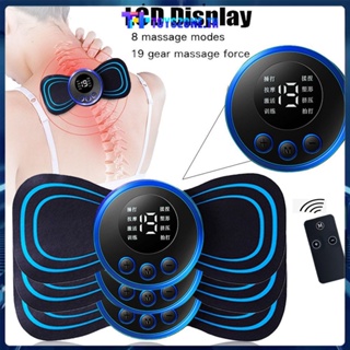 8โหมด19 Gears Electric Wrist Neck Massager Cervical Back Muscle Shoulder Muscle Pain Relief Tool Body Massage Relax Cushion Toyszone_th (toyszone.th)