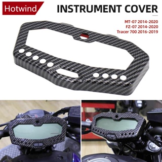 Hotwind ฝาครอบแผงหน้าปัด คาร์บอนไฟเบอร์ สําหรับ Yamaha MT07 FZ07 MT FZ 07 2014-2020 Tracer 700 2016-2019 E1J5