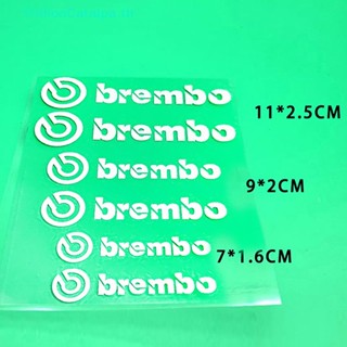 Trillioncatalpa สติกเกอร์คาลิปเปอร์เบรก ลายตัวอักษร Brembo อุปกรณ์เสริม สําหรับรถยนต์ 6 ชิ้น