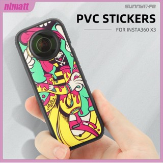 Ni สติกเกอร์ฟิล์ม Pvc ป้องกันรอยขีดข่วน อุปกรณ์เสริม สําหรับกล้องพาโนรามา Insta360 X3