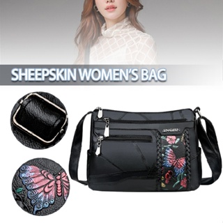 Women Crossbody Bag Leather Handbag Pocketbook Lightweight Shoulder Purse
