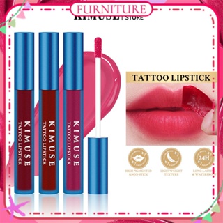 ♕ Kimuse Peel Off Lip Gloss Matte Velvet Moisturizing Dye Tattoo Lipstick Easy To Color Long Lasting Lip Makeup 5 Colors FURNITURE