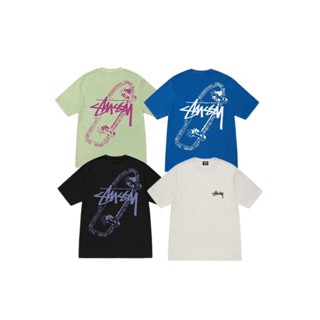 เสื้อยืดแขนสั้น พิมพ์ลาย Stu-ss-y สุดเท่ มีสไตล์ เหมาะกับปีนี้