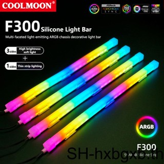 Coolmoon แถบไฟ RGB ซิลิโคน DC 5V ประหยัดพลังงาน 3pin 4pin อุปกรณ์เสริม สําหรับคอมพิวเตอร์ตั้งโต๊ะ