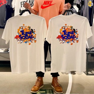 Nike เสื้อยืดแขนสั้น ผ้าฝ้าย พิมพ์ลายการ์ตูนบาสเก็ตบอล Air Big Dunk สําหรับผู้ชาย DH3826