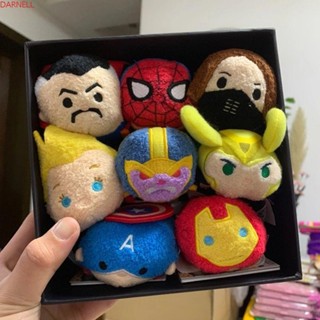 Darnell Marvel Avengers น่ารัก สวยหรู ไอรอนแมน สไปเดอร์แมน ของเล่นเด็ก พวงกุญแจ ตุ๊กตา ผ้ากํามะหยี่ขนนิ่ม ของเล่น