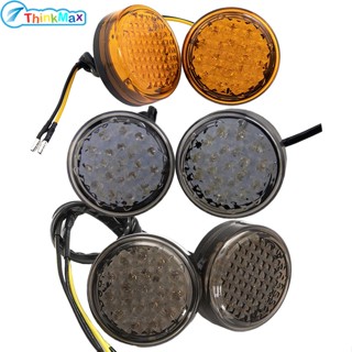 หลอดไฟเลี้ยว Led 12v 3000k ทรงกลม อุปกรณ์เสริม สําหรับรถจักรยานยนต์ จํานวน 1 คู่