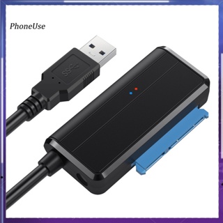 Phoneuse อะแดปเตอร์แปลงสายเคเบิลฮาร์ดดิสก์ไดรฟ์ USB 30 เป็น 25 35 นิ้ว SATA SSD สําหรับ PC