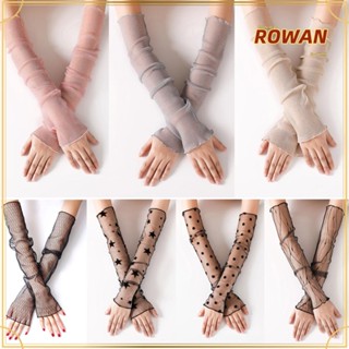 Rowans ปลอกแขนกันแดด ฤดูร้อน แขน UV ถุงมือขับรถ แบบบาง