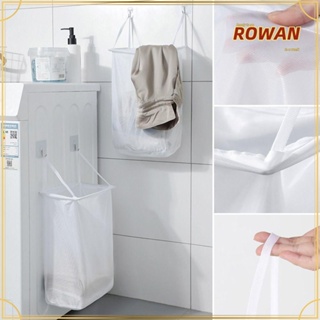 Rowans ตะขอตาข่าย ผ้าฝ้าย 2 แบบ มีซิป สําหรับแขวนกระเป๋า ตะกร้าซักผ้า สําหรับหอพัก