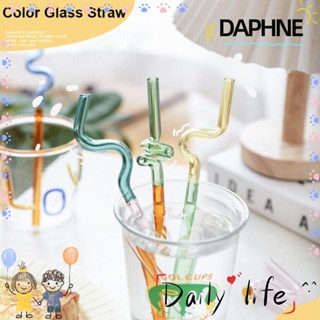 DAPHNE ชุดกล่องของขวัญ หลอดดูดแก้ว แบบใส ล้างทําความสะอาดได้