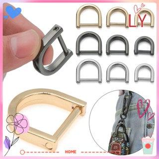 Ly อุปกรณ์เสริมสายคล้องกระเป๋าหัวเข็มขัด D Ring D Ring Diy หลากสีสัน