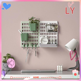 Ly อุปกรณ์ตะขอ Pegboard Diy หลากสีสําหรับแขวนตกแต่งผนังบ้าน