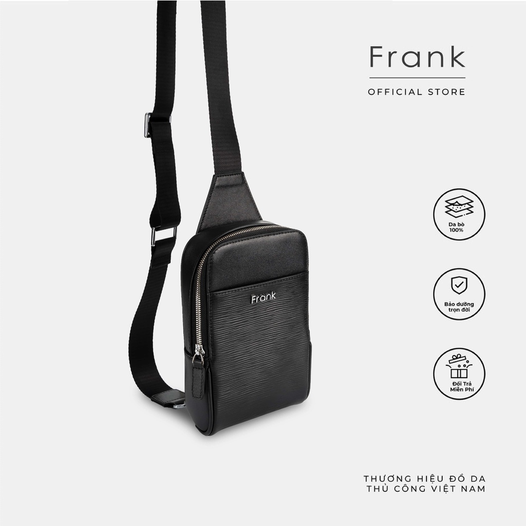 Frank Cillian Sling Bag Cow Leather Men 'S Cross-body Bag, Luxury Men 'S Cross-body Bag