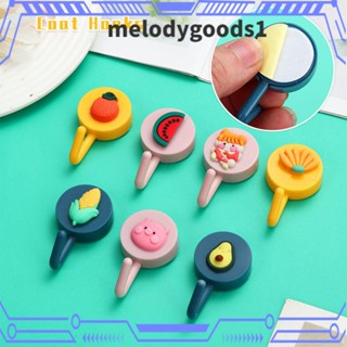 Melodygoods1 ตะขอแขวนเครื่องประดับ แบบสองด้าน ลายการ์ตูน สําหรับติดผนังห้องครัว