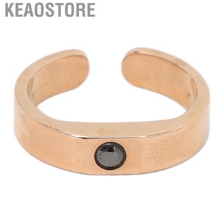 Keaostore Open Snoring Ring Electroplating Adjusted Improve Sleep Breathing for Men Women -snoring