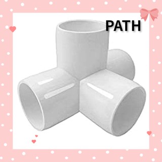 Path อุปกรณ์เชื่อมต่อท่อ PVC 4 ทาง 90 องศา 1 นิ้ว สีขาว 10 ชิ้น