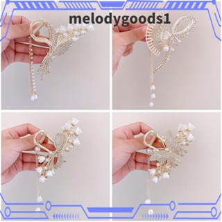 Melodygoods1 กิ๊บติดผมแฟชั่น ลายผีเสื้อ สไตล์เกาหลี สําหรับงานแต่งงาน