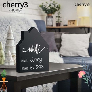 Cherry3 บอร์ด Wifi ตั้งโต๊ะ พร้อมปากกาลบได้ รูปบ้าน และรหัสผ่าน สําหรับตกแต่งบ้าน