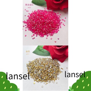 LANSEL Ab พลอยเทียมเรซิ่น สีชมพู 5 มม. สําหรับตกแต่งแก้วน้ํา